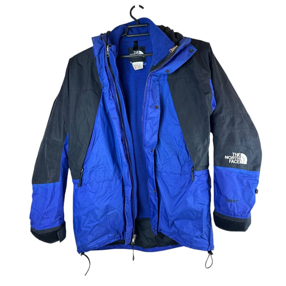 Vintage The North Face Gore Tex Hooded Coat 3-in-1 Zip Anorak Parka Men's Large - Picture 5 of 16